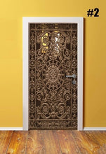 Load image into Gallery viewer, Home Decor DIY Door PVC Waterproof 3D Print Environmental Classical Pattern Protection Sticker Self Adhesive Art Paper Bedroom
