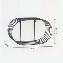 Load image into Gallery viewer, Nordic Iron Hexagonal Grid Wall Storage rack Shelf Wall Hanging Geometric Figure Wall Decoration Living Room decorative shelf