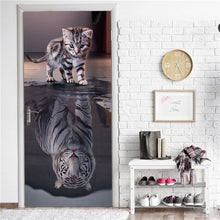 Load image into Gallery viewer, Creative 3D Door Sticker 95x215cm/Custom Size Self Adhesive Wallpaper On the Doors DIY Renovation Waterproof Poster For Bedroom
