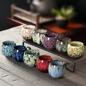 JIA-GUI LUO  110ML  Ceramic  Tea Cups  Tazas De Ceramica Creativas  Coffee Cups  China Tea Cup Kiln Change Tea Cup I073